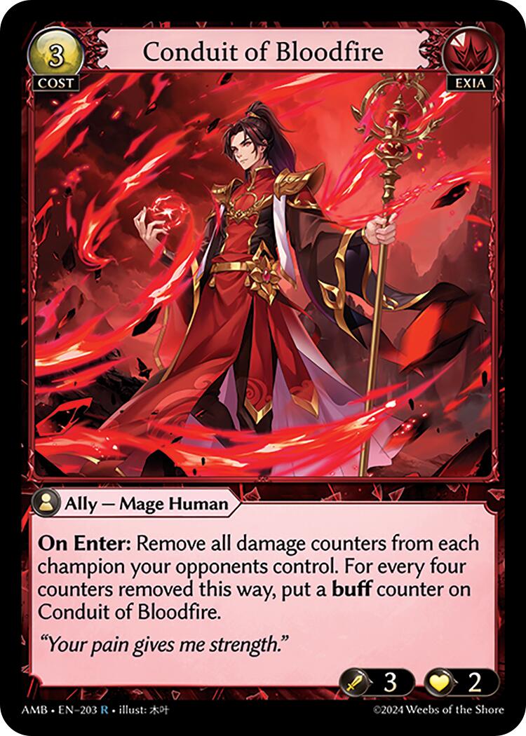 Conduit of Bloodfire (203) [Mortal Ambition] | Card Merchant Takapuna