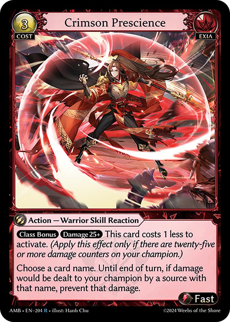 Crimson Prescience (204) [Mortal Ambition] | Card Merchant Takapuna