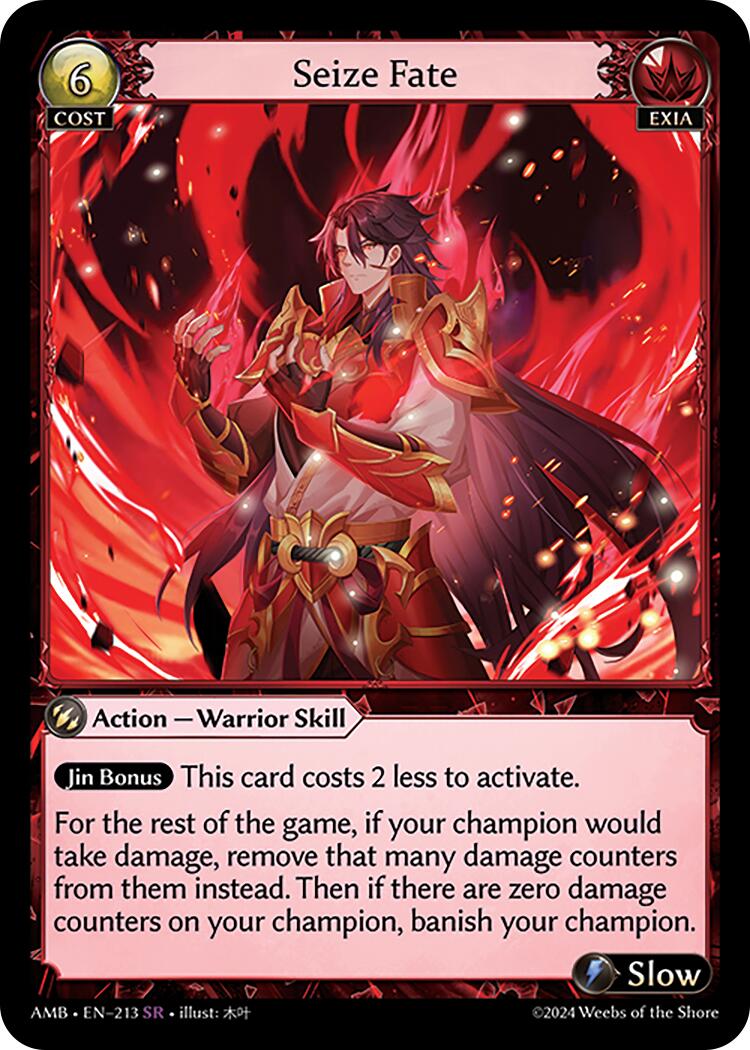 Seize Fate (213) [Mortal Ambition] | Card Merchant Takapuna