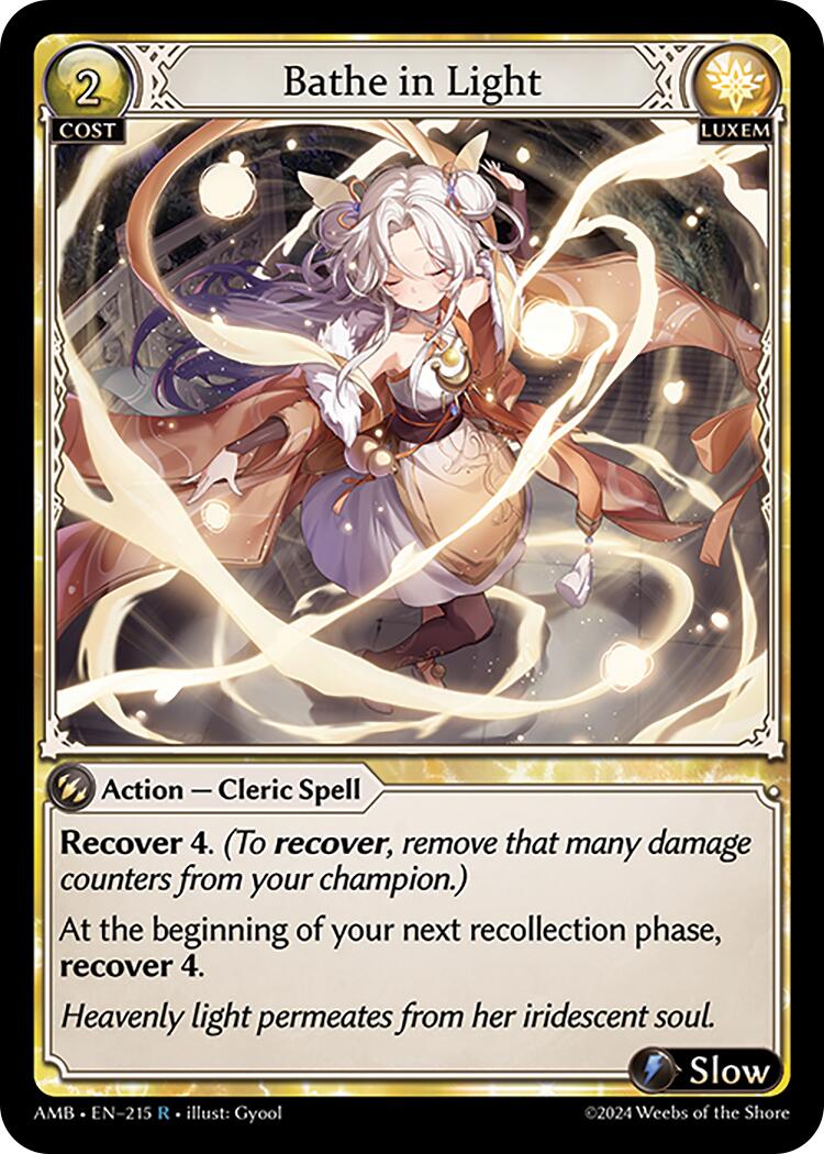 Bathe in Light (215) [Mortal Ambition] | Card Merchant Takapuna