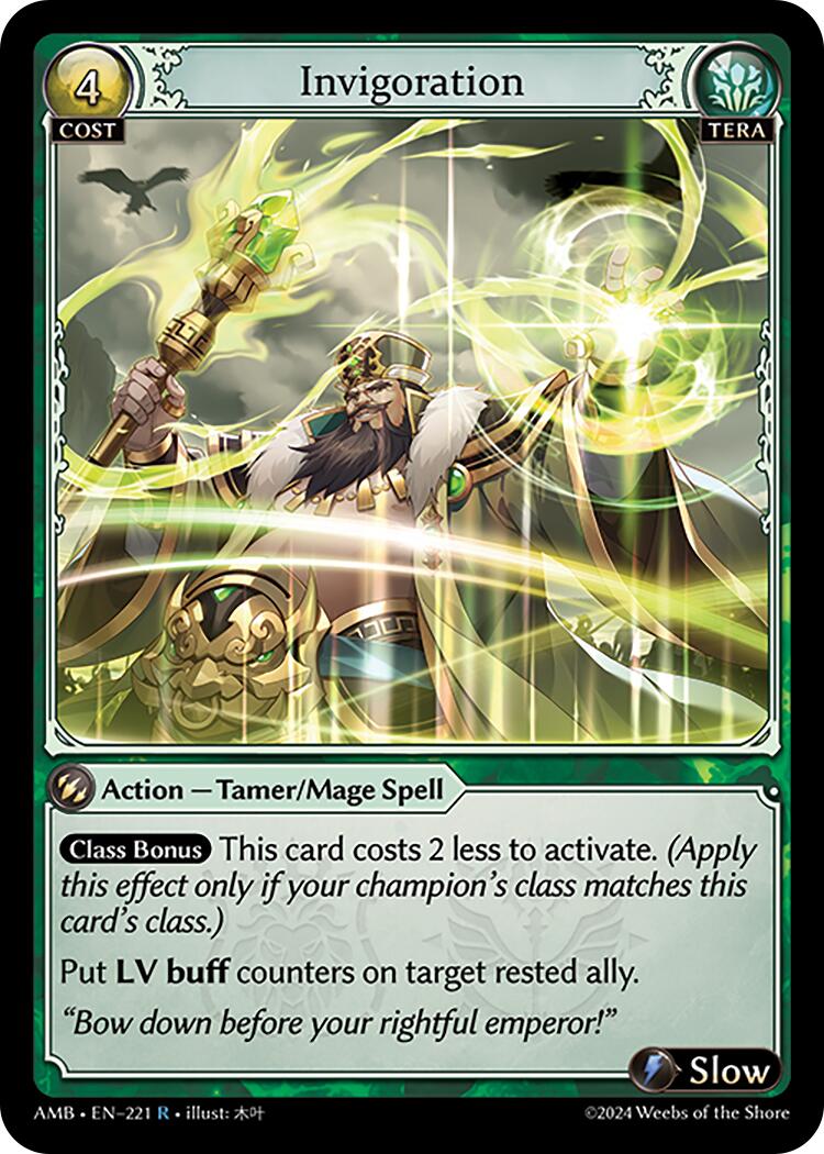 Invigoration (221) [Mortal Ambition] | Card Merchant Takapuna