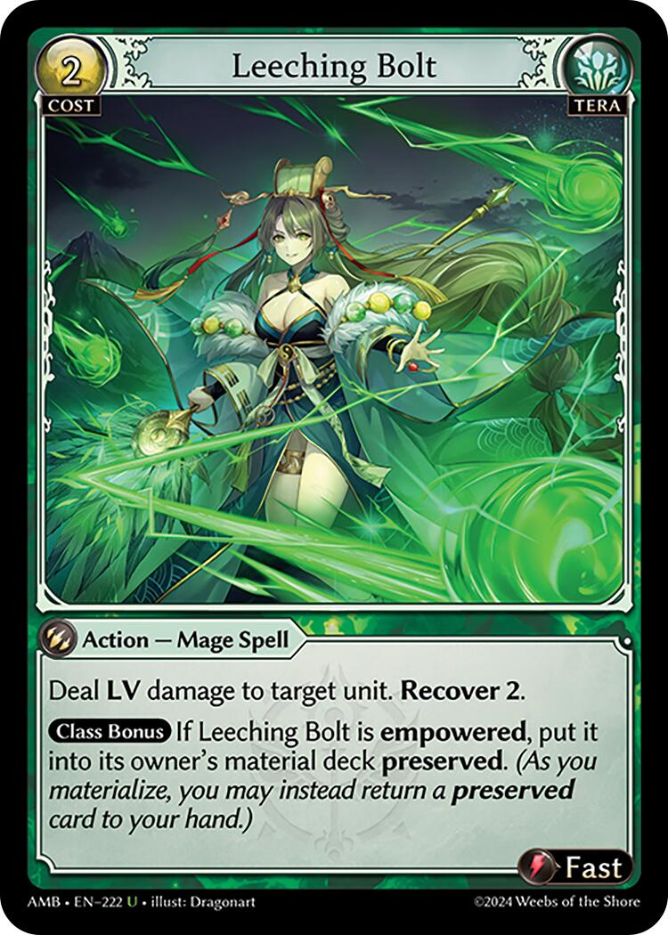 Leeching Bolt (222) [Mortal Ambition] | Card Merchant Takapuna