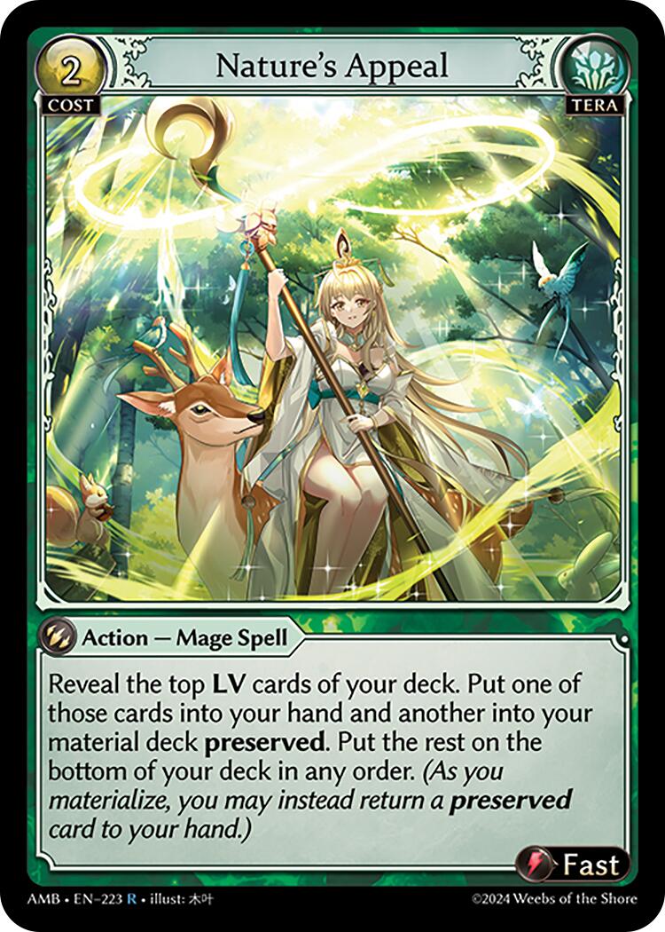 Nature's Appeal (223) [Mortal Ambition] | Card Merchant Takapuna