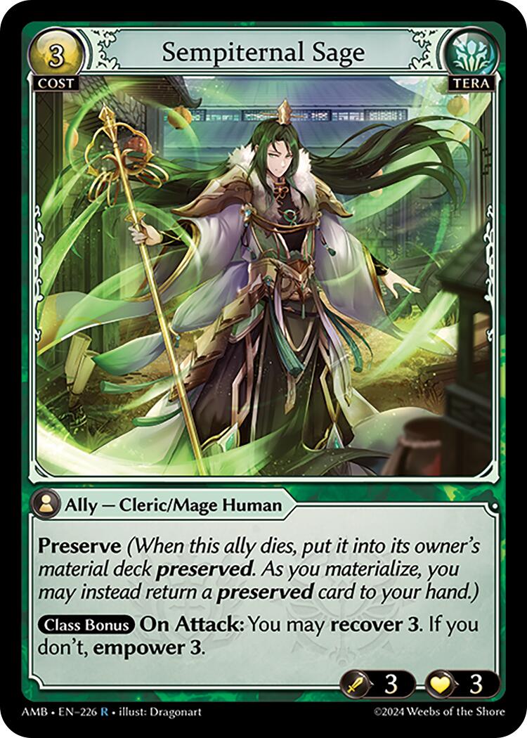 Sempiternal Sage (226) [Mortal Ambition] | Card Merchant Takapuna