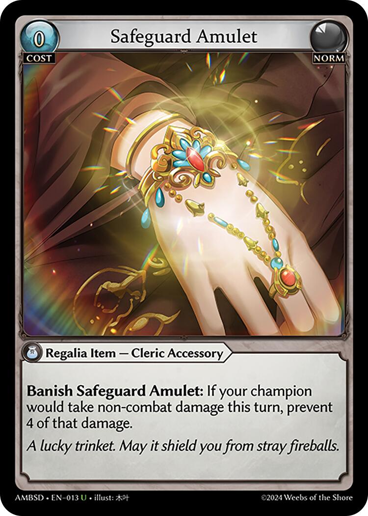 Safeguard Amulet (013) [Mortal Ambition Starter Decks] | Card Merchant Takapuna