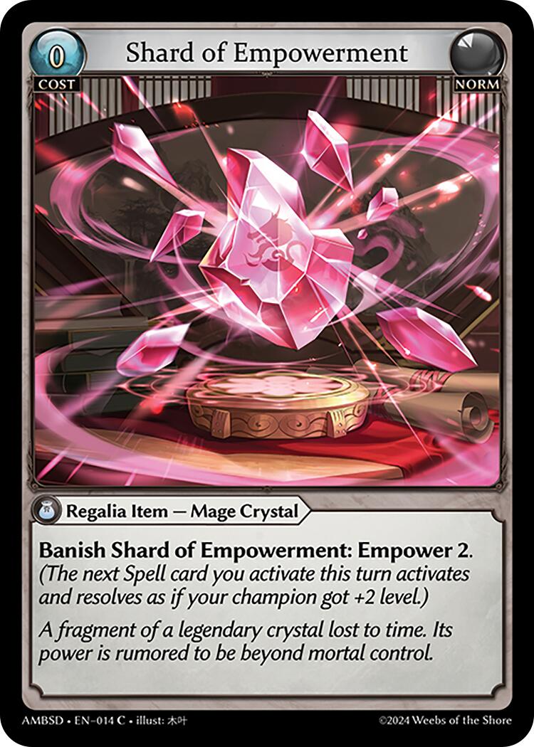 Shard of Empowerment (014) [Mortal Ambition Starter Decks] | Card Merchant Takapuna