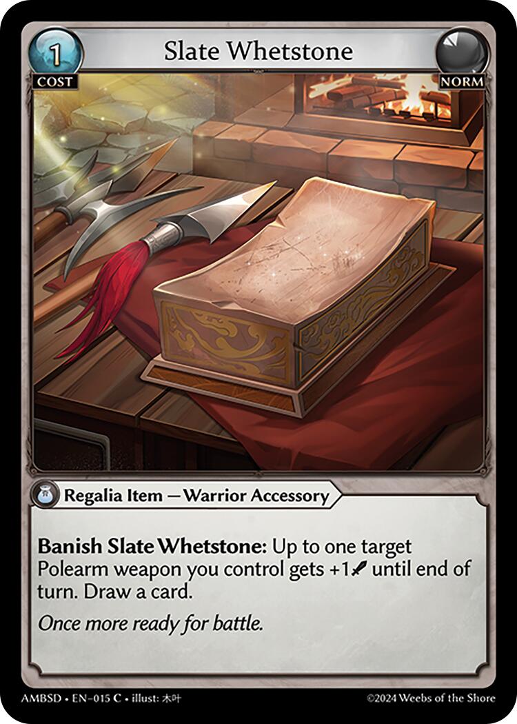 Slate Whetstone (015) [Mortal Ambition Starter Decks] | Card Merchant Takapuna