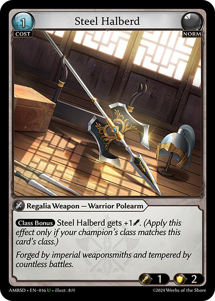 Steel Halberd (016) [Mortal Ambition Starter Decks] | Card Merchant Takapuna