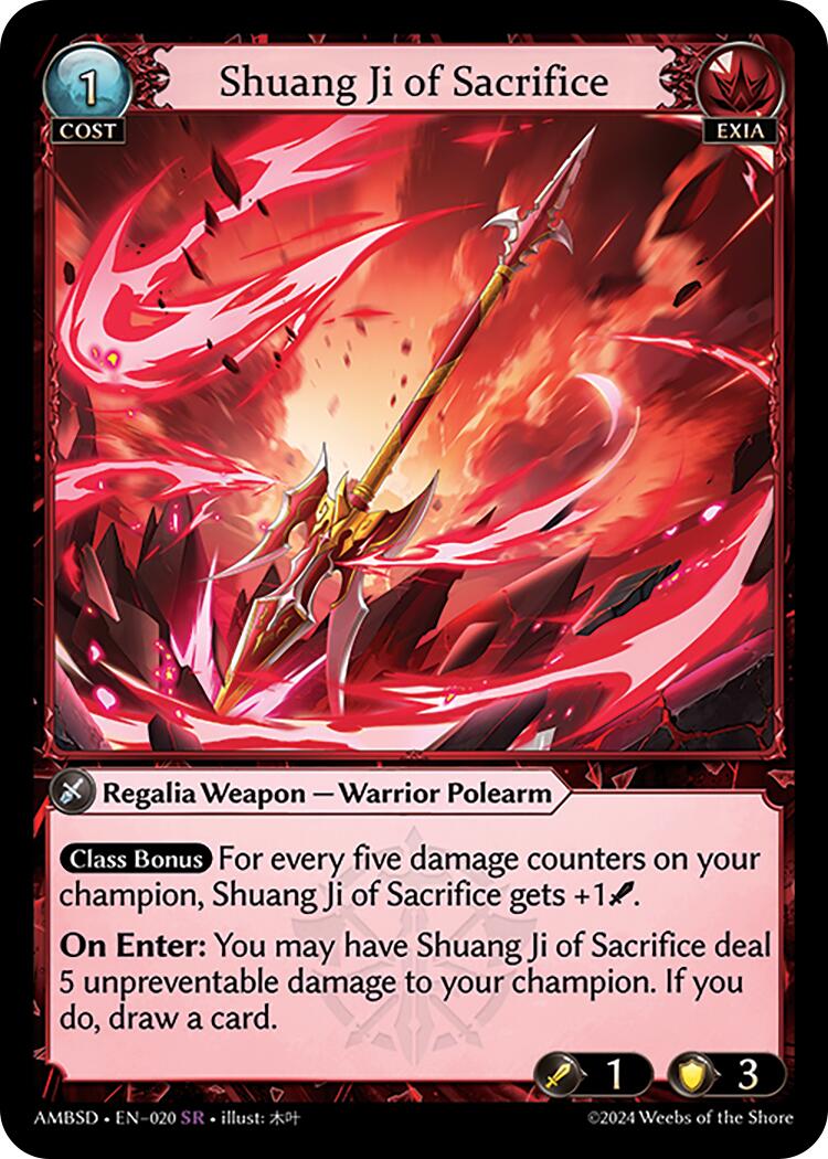 Shuang Ji of Sacrifice (020) [Mortal Ambition Starter Decks] | Card Merchant Takapuna