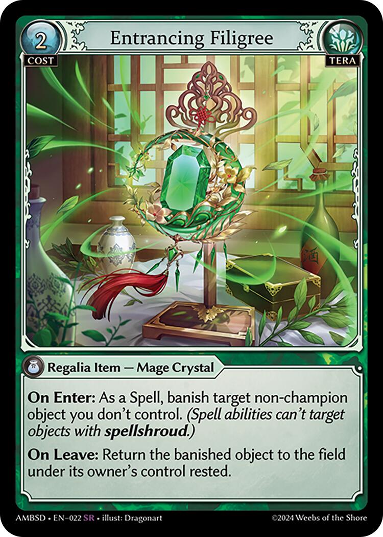 Entrancing Filigree (022) [Mortal Ambition Starter Decks] | Card Merchant Takapuna