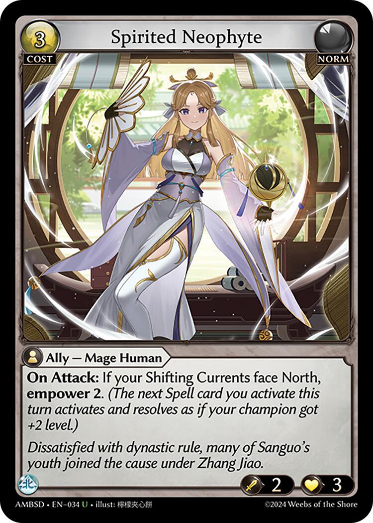 Spirited Neophyte (034) [Mortal Ambition Starter Decks] | Card Merchant Takapuna
