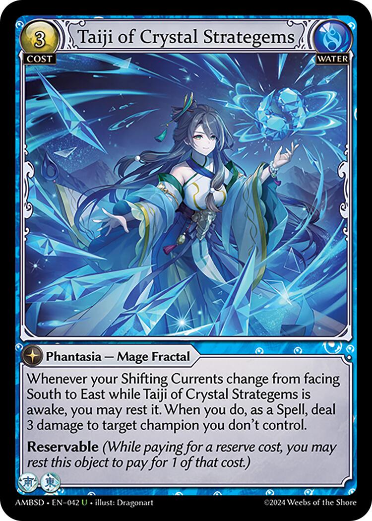 Taiji of Crystal Strategems (042) [Mortal Ambition Starter Decks] | Card Merchant Takapuna