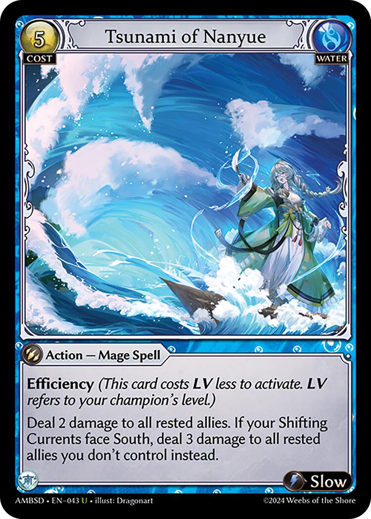Tsunami of Nanyue (043) [Mortal Ambition Starter Decks] | Card Merchant Takapuna