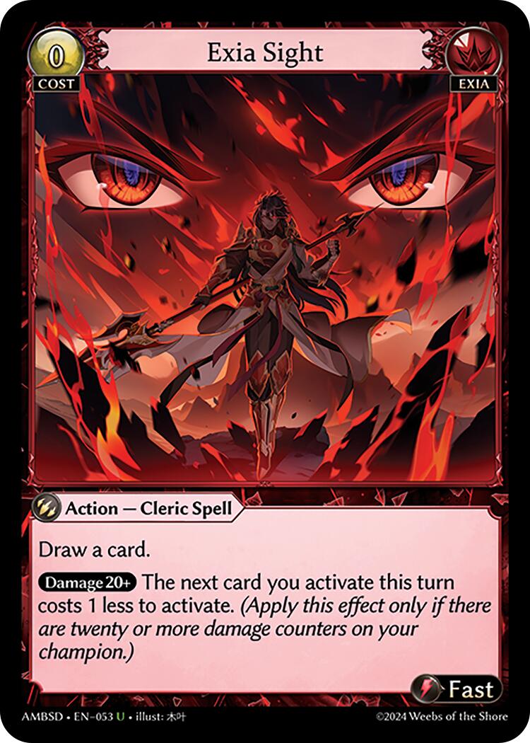 Exia Sight (053) [Mortal Ambition Starter Decks] | Card Merchant Takapuna