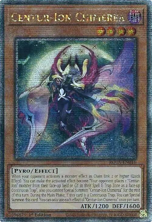 Centur-Ion Chimerea (Quarter Century Secret Rare) [ROTA-EN016] Quarter Century Secret Rare | Card Merchant Takapuna