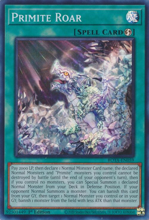 Primite Roar [ROTA-EN059] Super Rare | Card Merchant Takapuna