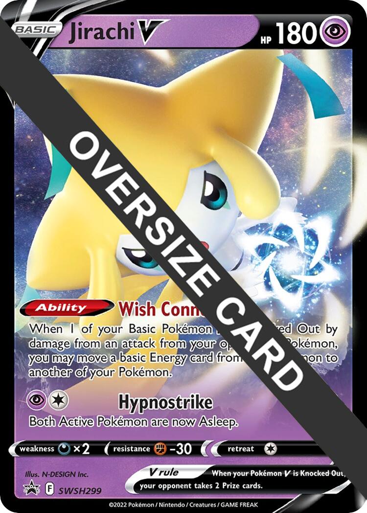 Jirachi V (SWSH299) (Jumbo Card) [Sword & Shield: Black Star Promos] | Card Merchant Takapuna