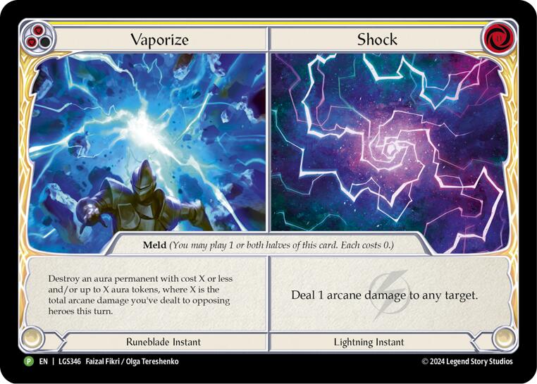 Vaporize // Shock [LGS346] (Promo)  Cold Foil | Card Merchant Takapuna