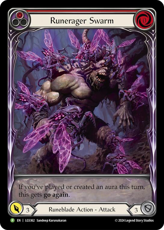 Runerager Swarm (Red) [LGS362] (Promo)  Rainbow Foil | Card Merchant Takapuna