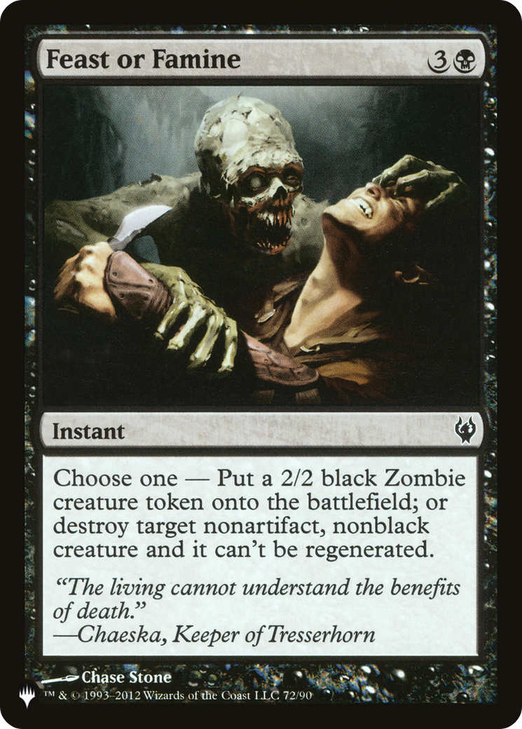 Feast or Famine [The List] | Card Merchant Takapuna