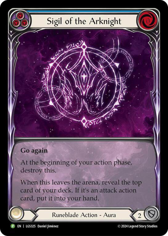 Sigil of the Arknight (Extended Art) [LGS325] (Promo)  Rainbow Foil | Card Merchant Takapuna