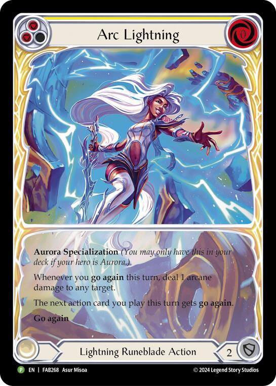 Arc Lightning (Extended Art) [FAB268] (Promo)  Rainbow Foil | Card Merchant Takapuna