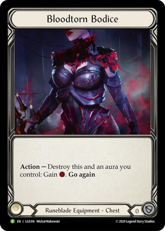 Bloodtorn Bodice [LGS316] (Promo)  Rainbow Foil | Card Merchant Takapuna