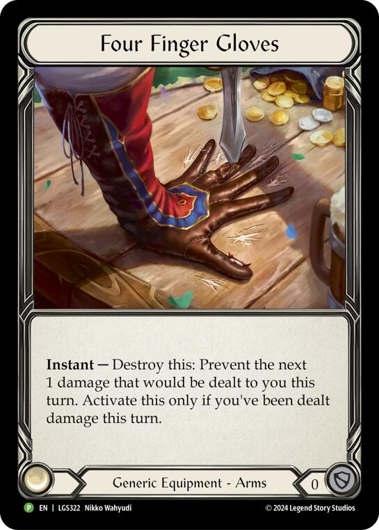 Four Finger Glove - LGS322 [LGS322] (Promo)  Rainbow Foil | Card Merchant Takapuna