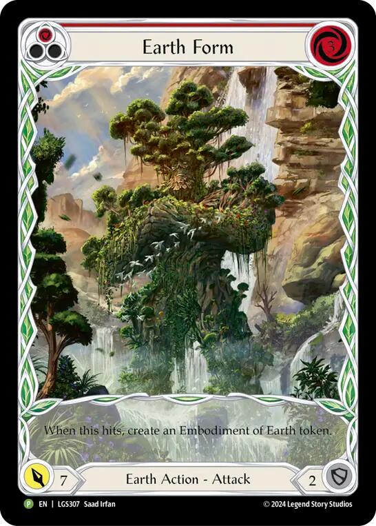 Earth Form (Red) [LGS307] (Promo)  Rainbow Foil | Card Merchant Takapuna