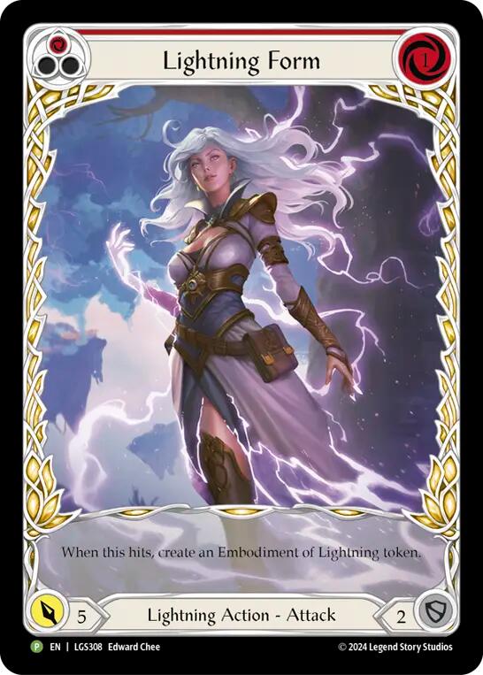 Lightning Form (Red) [LGS308] (Promo)  Rainbow Foil | Card Merchant Takapuna
