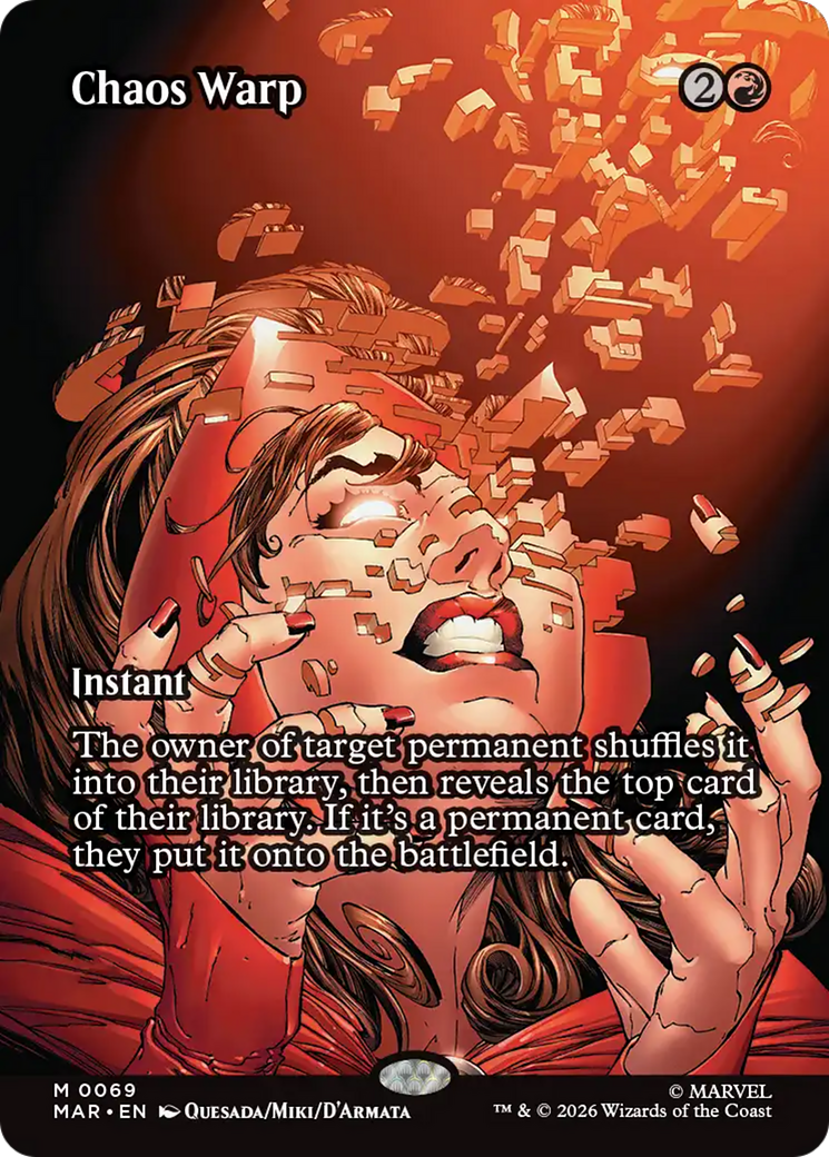 Chaos Warp (Borderless) [Marvel Universe: Eternal-Legal] | Card Merchant Takapuna