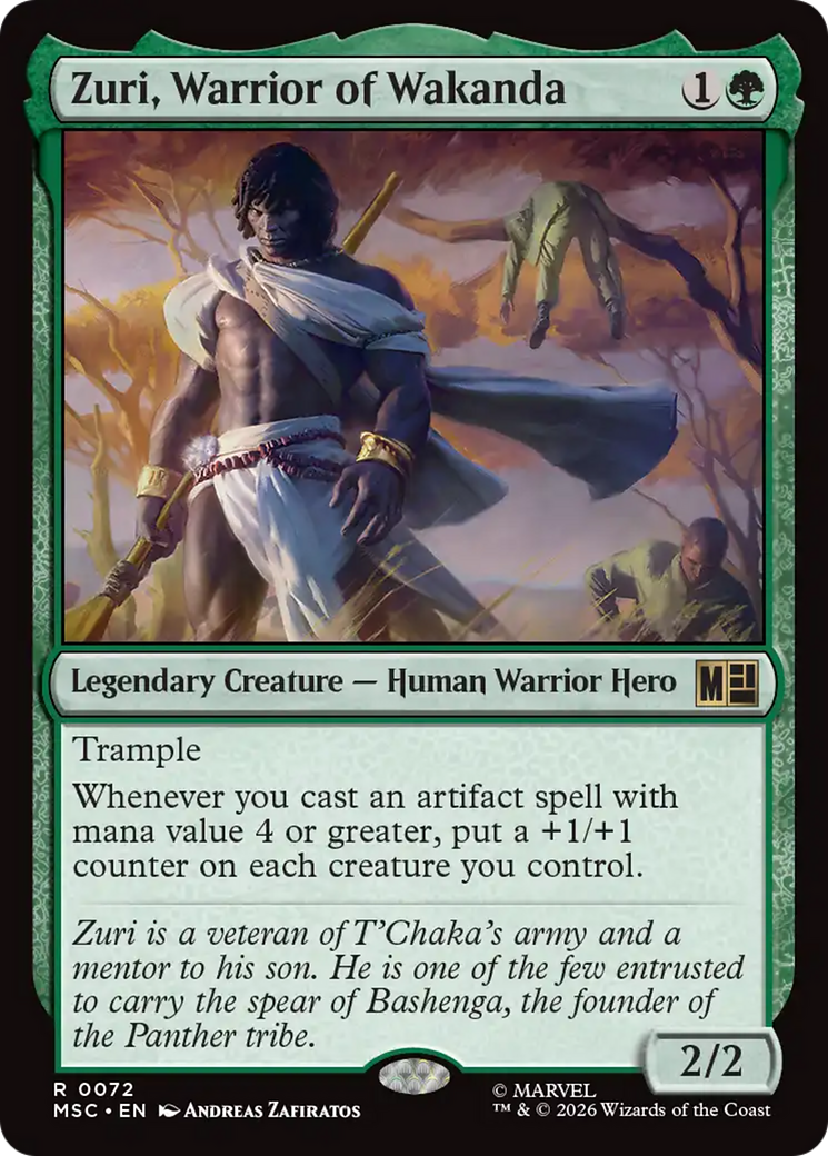 Zuri, Warrior of Wakanda (Surge Foil) [Marvel Super Heroes Commander] | Card Merchant Takapuna