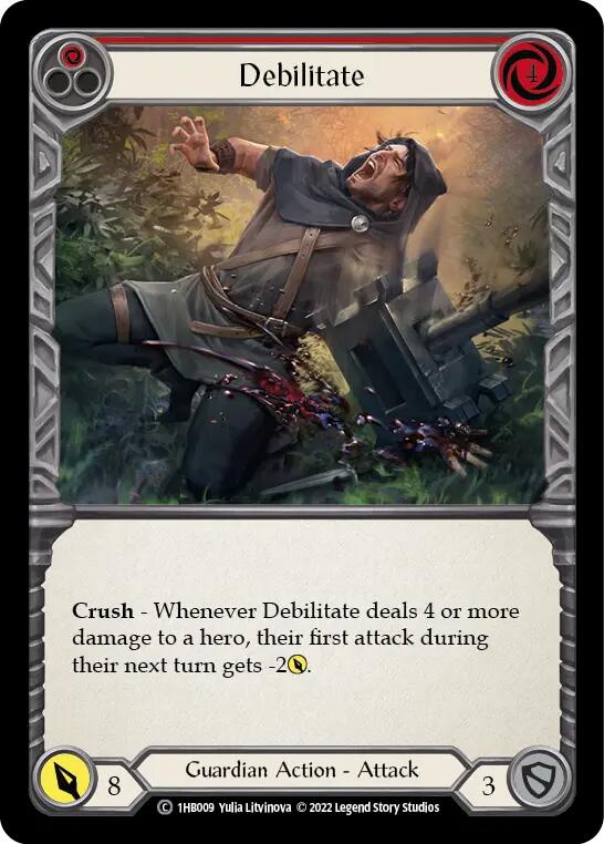 Debilitate (Red) [1HB009] (History Pack 1 Bravo Blitz Deck) | Card Merchant Takapuna