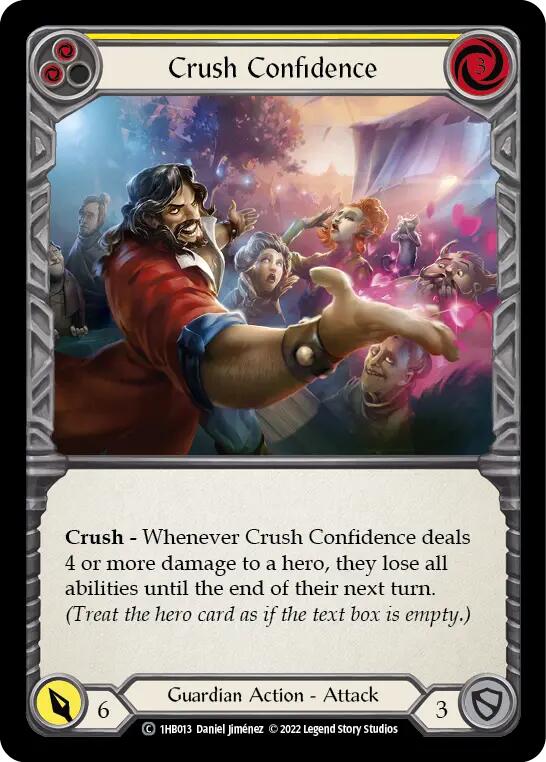 Crush Confidence (Yellow) [1hb013] (History Pack 1 Bravo Blitz Deck) | Card Merchant Takapuna