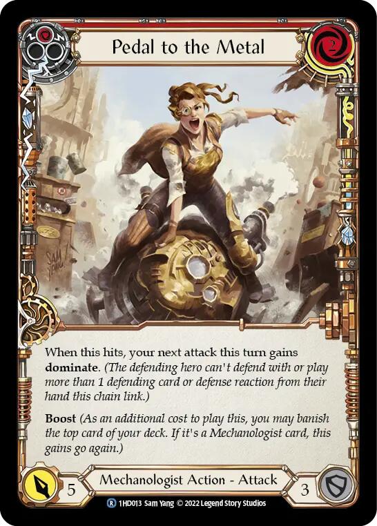 Pedal to the Metal (Red) [1HD013] (History Pack 1 Dash Blitz Deck) | Card Merchant Takapuna