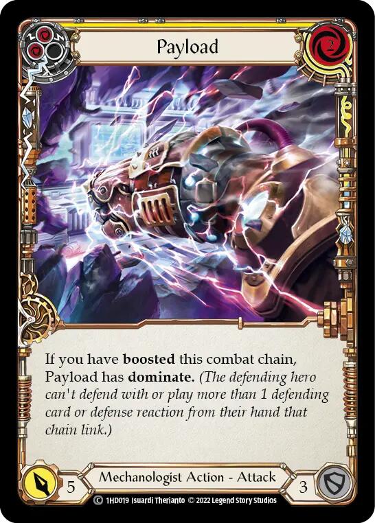 Payload (Yellow) [1HD019] (History Pack 1 Dash Blitz Deck) | Card Merchant Takapuna