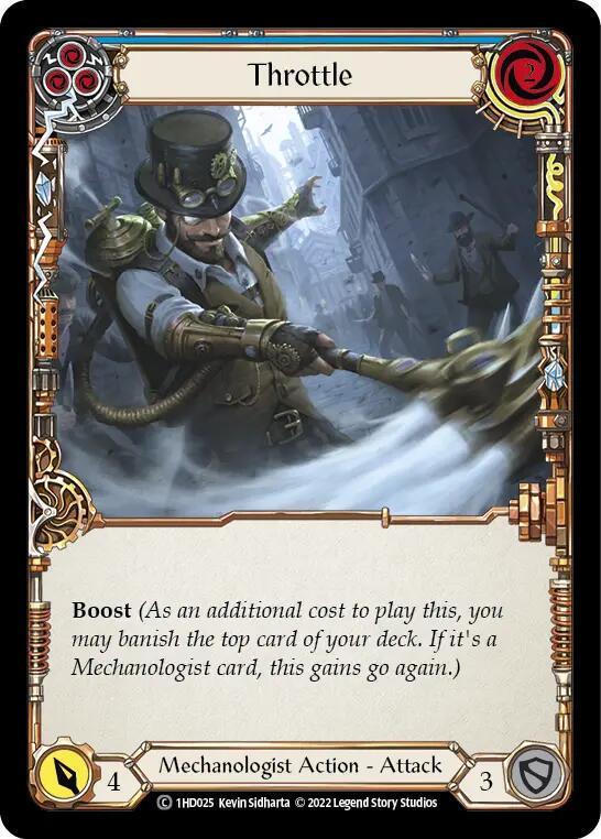 Throttle (Blue) [1HD025] (History Pack 1 Dash Blitz Deck) | Card Merchant Takapuna