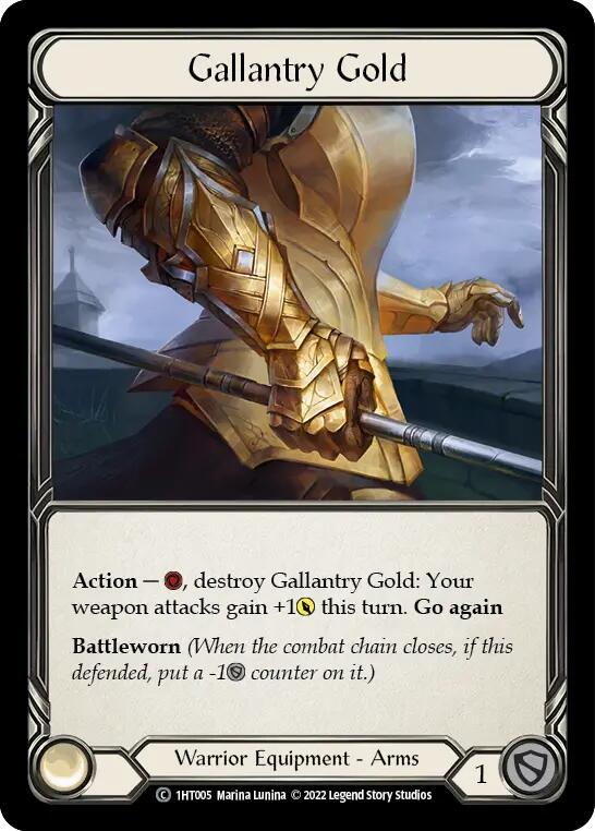 Gallantry Gold [1HT005] (History Pack 1 Dorinthea Blitz Deck) | Card Merchant Takapuna