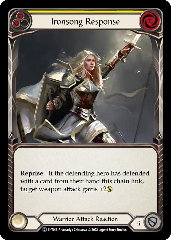Ironsong Response (Yellow) [1HT016] (History Pack 1 Dorinthea Blitz Deck) | Card Merchant Takapuna