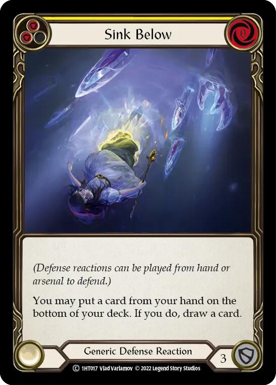Sink Below (Yellow) [1HT017] (History Pack 1 Dorinthea Blitz Deck) | Card Merchant Takapuna