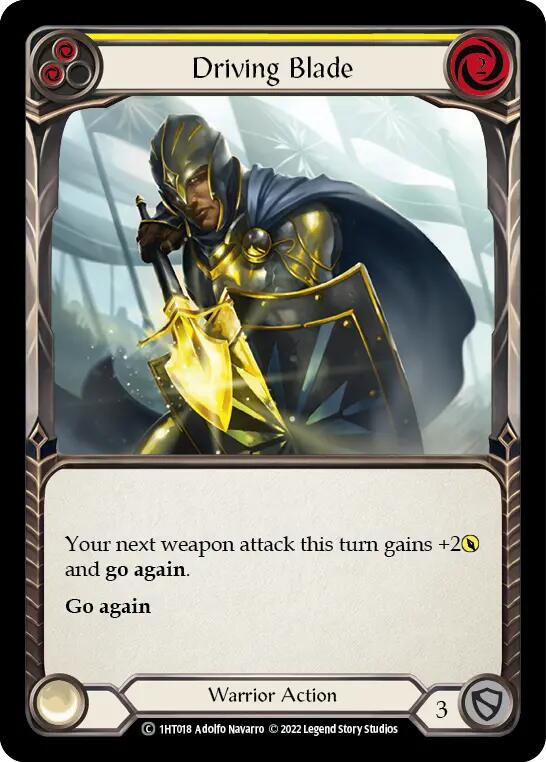 Driving Blade (Yellow) [1HT018] (History Pack 1 Dorinthea Blitz Deck) | Card Merchant Takapuna