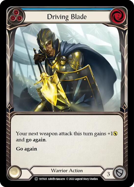 Driving Blade (Blue) [1HT025] (History Pack 1 Dorinthea Blitz Deck) | Card Merchant Takapuna