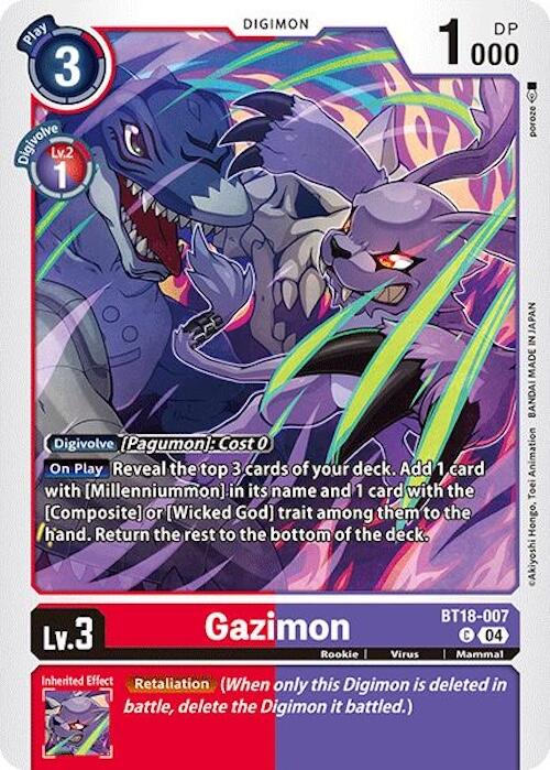 Gazimon [BT18-007] [Release Special Booster Ver.2.0] | Card Merchant Takapuna