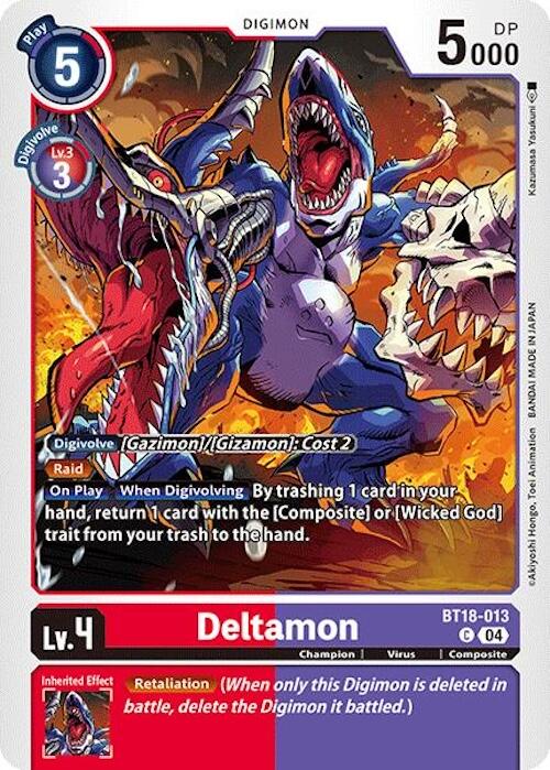 Deltamon [BT18-013] [Release Special Booster Ver.2.0] | Card Merchant Takapuna