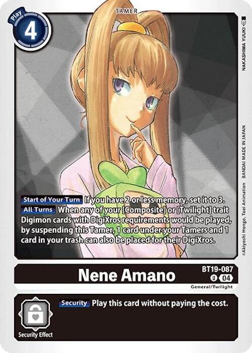 Nene Amano [BT19-087] [Release Special Booster Ver.2.0] | Card Merchant Takapuna