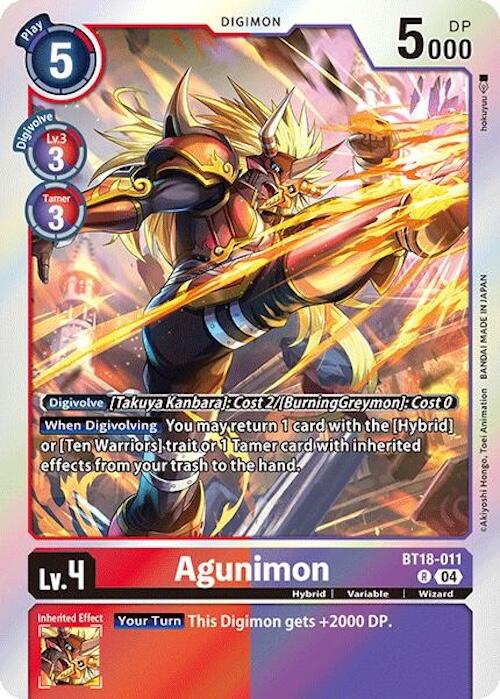 Agunimon [BT18-011] [Release Special Booster Ver.2.0] | Card Merchant Takapuna
