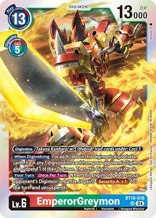 EmperorGreymon [BT18-018] [Release Special Booster Ver.2.0] | Card Merchant Takapuna