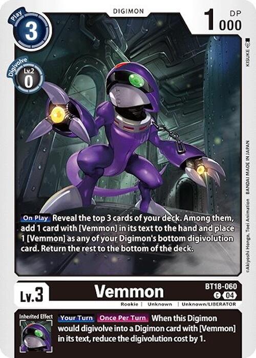 Vemmon [BT18-060] [Release Special Booster Ver.2.0] | Card Merchant Takapuna