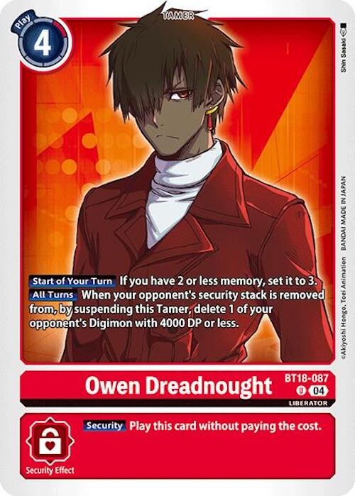 Owen Dreadnought [BT18-087] [Release Special Booster Ver.2.0] | Card Merchant Takapuna