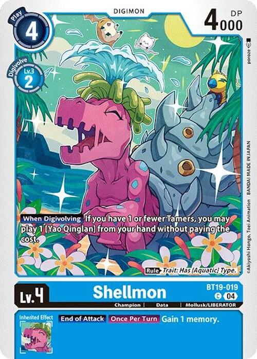 Shellmon [BT19-019] [Release Special Booster Ver.2.0] | Card Merchant Takapuna
